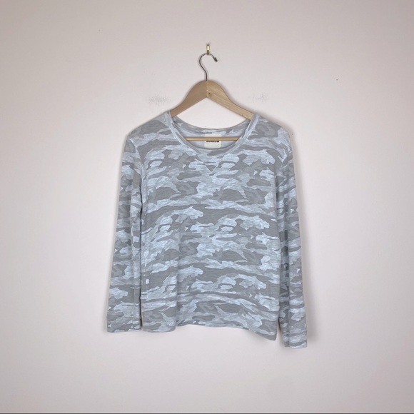 Monrow Neutral Camo Crewneck Sweatshirt - Picture 1 of 7